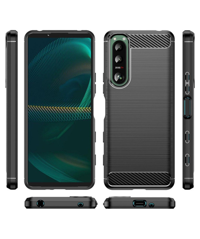 Coque Sony Xperia 5 III flexible effet brossé
