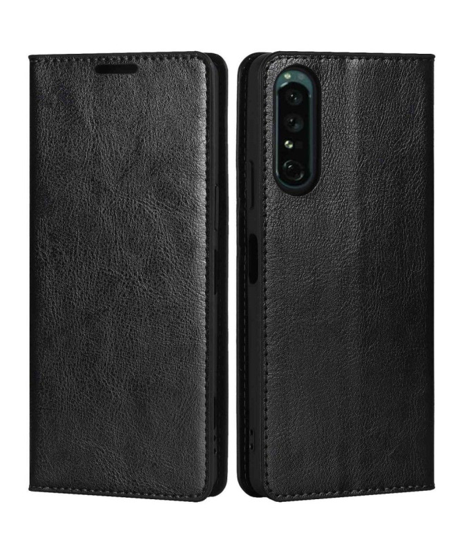 Housse Sony Xperia 1 IV Cuir Porte Cartes Fonction Support