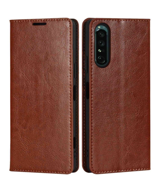Housse Sony Xperia 1 IV Cuir Porte Cartes Fonction Support