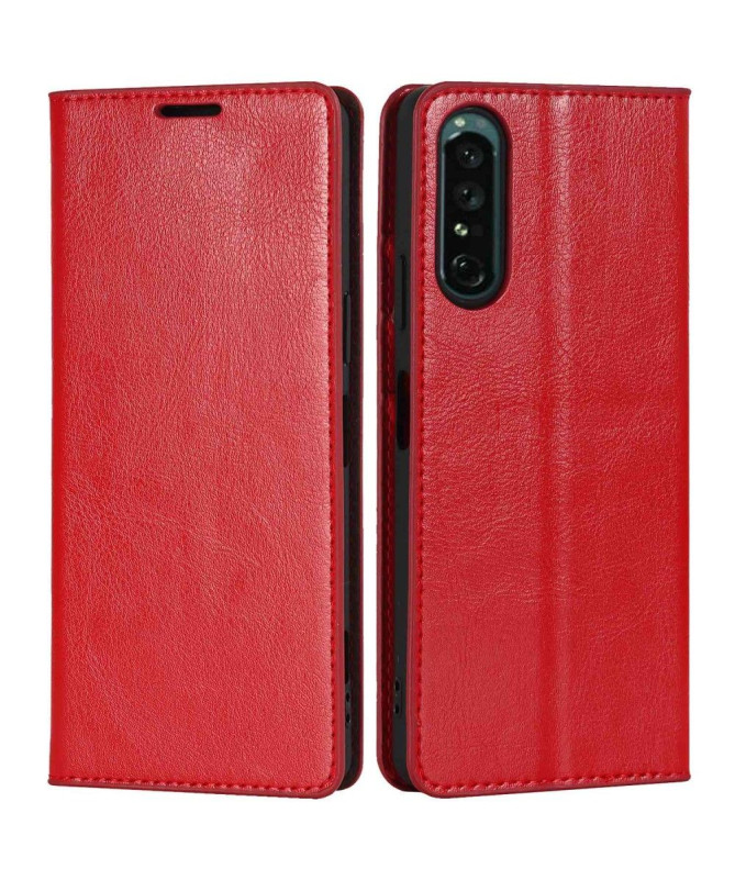 Housse Sony Xperia 1 IV Cuir Porte Cartes Fonction Support