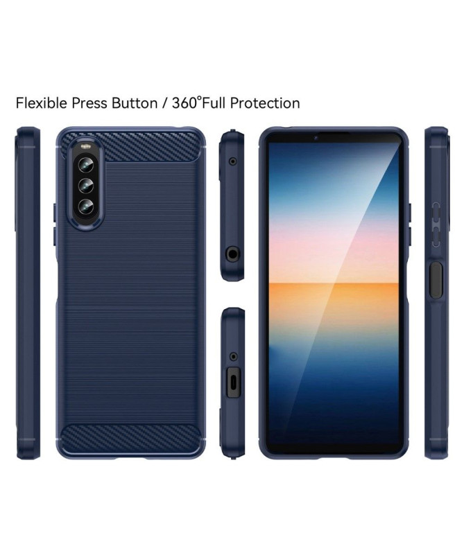 Coque Sony Xperia 10 IV effet brossé silicone