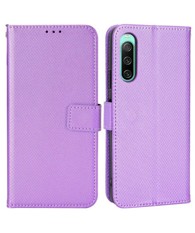 Housse Sony Xperia 10 IV LUCINDA Rabat Porte-Cartes