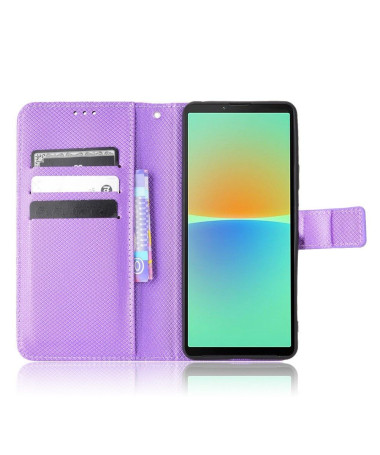 Housse Sony Xperia 10 IV LUCINDA Rabat Porte-Cartes