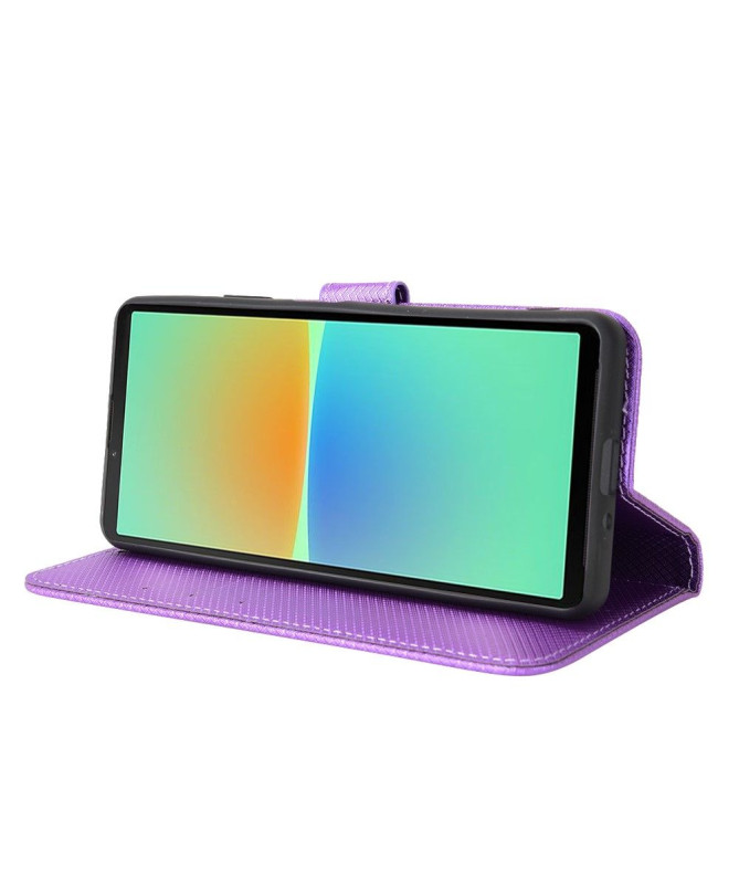 Housse Sony Xperia 10 IV LUCINDA Rabat Porte-Cartes