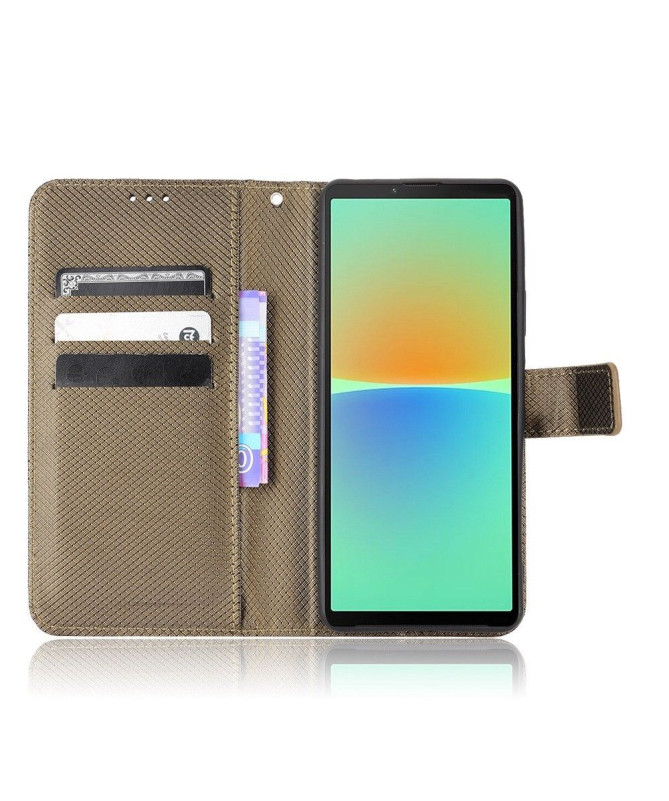 Housse Sony Xperia 10 IV LUCINDA Rabat Porte-Cartes