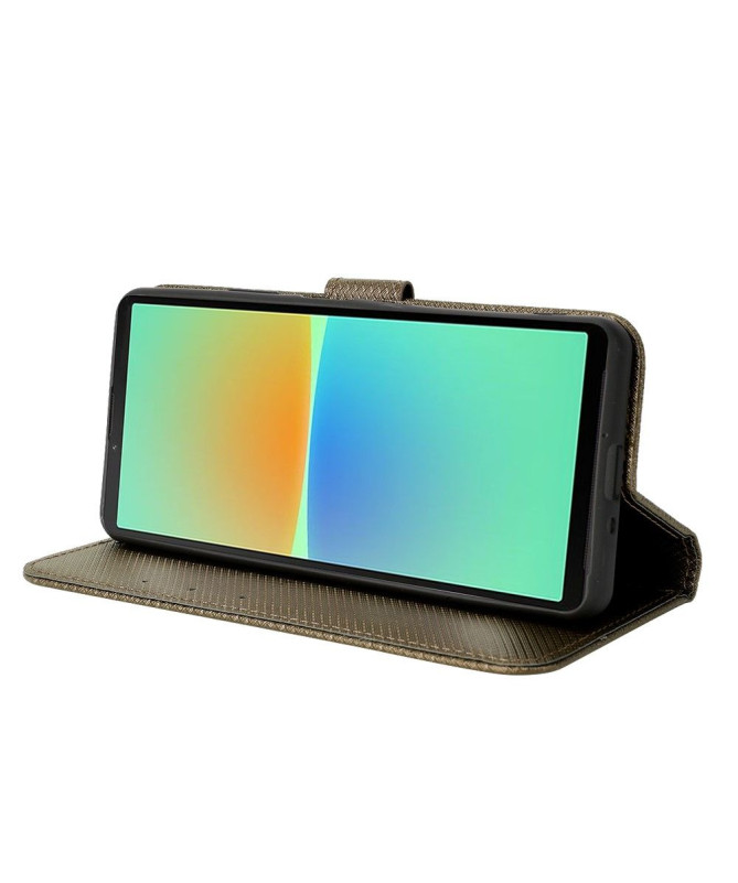Housse Sony Xperia 10 IV LUCINDA Rabat Porte-Cartes