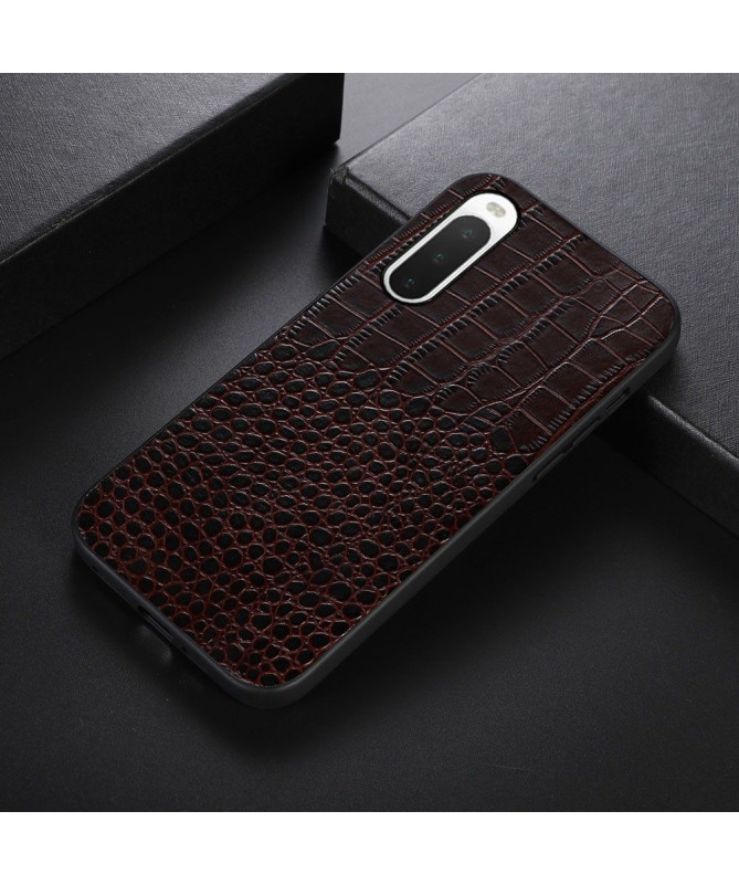 Coque Sony Xperia 10 IV Colette Cuir Effet Croco