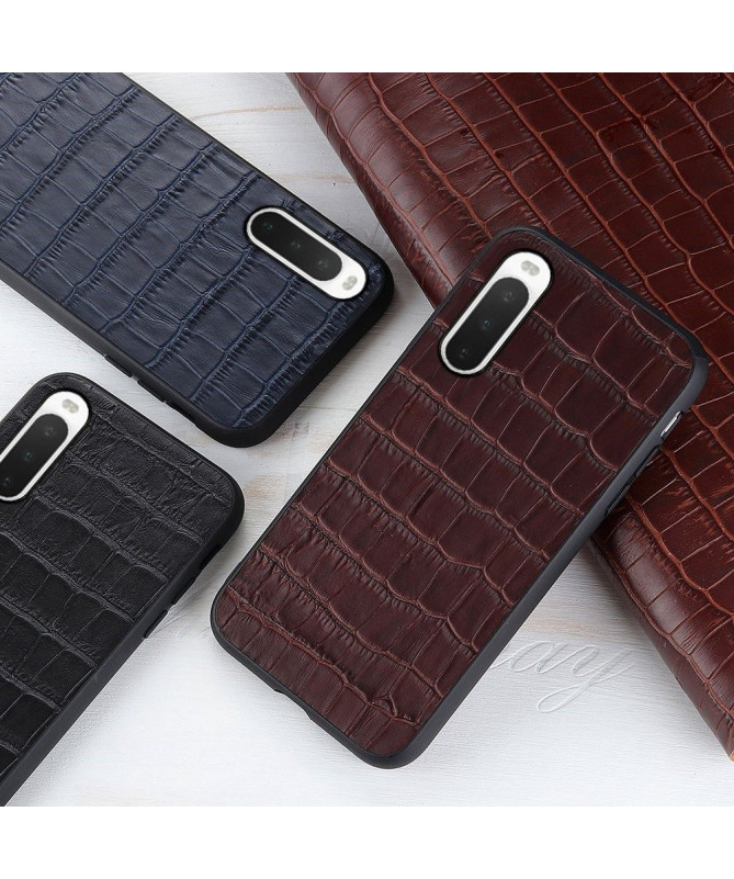 Coque Sony Xperia 10 IV Chic aspect peau de croco