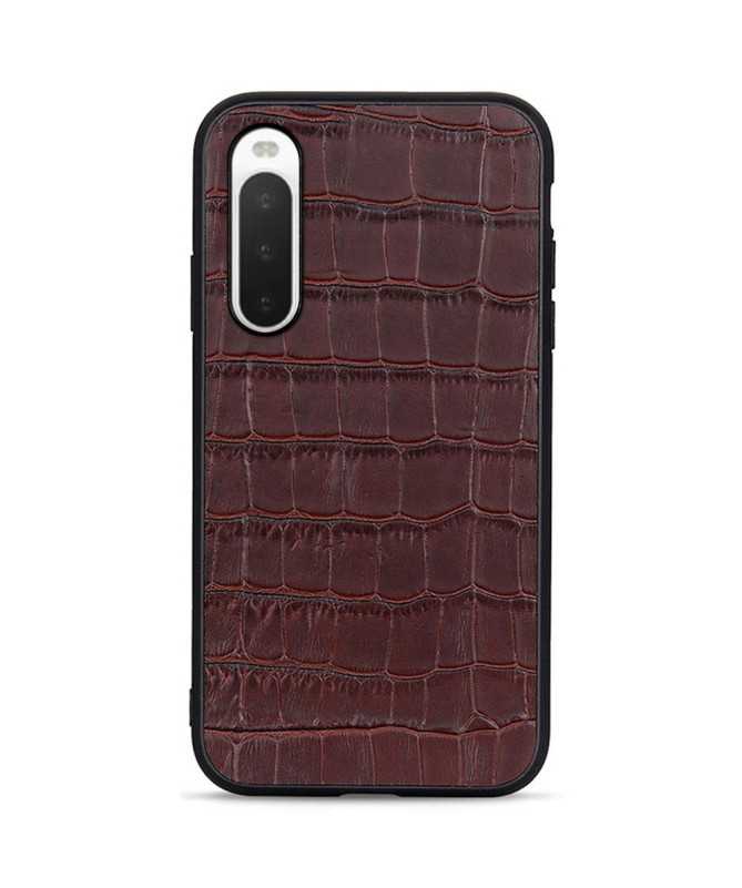 Coque Sony Xperia 10 IV Chic aspect peau de croco