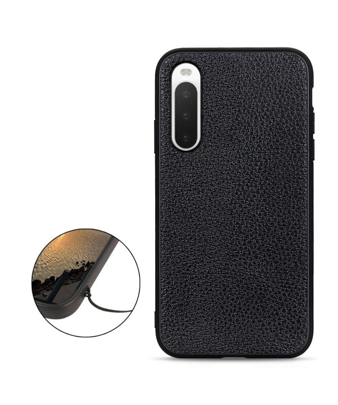 Coque Sony Xperia 10 IV Cuir Grainé