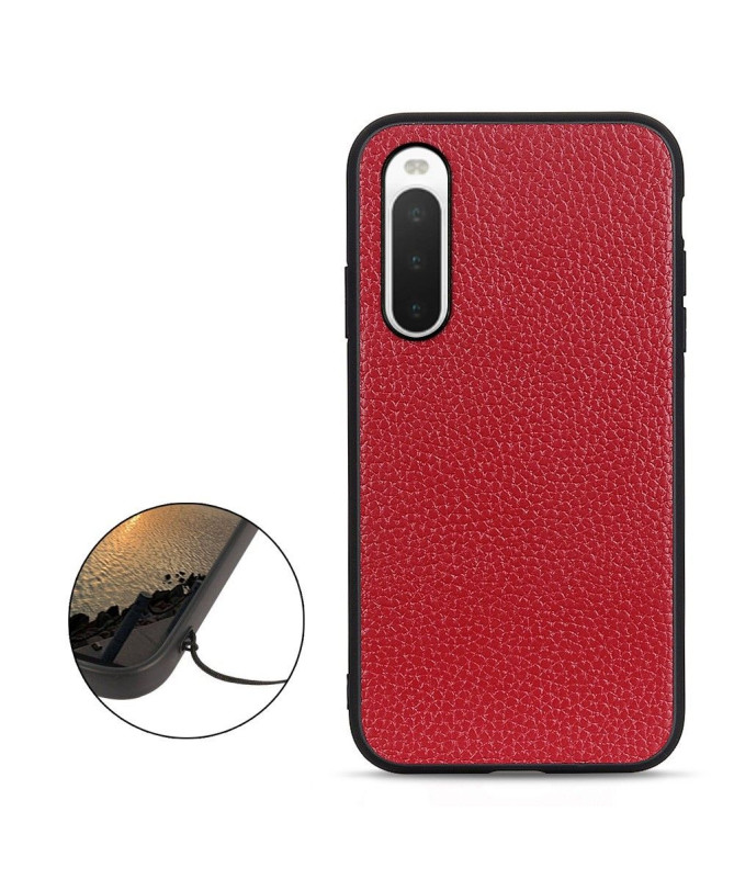 Coque Sony Xperia 10 IV Cuir Grainé