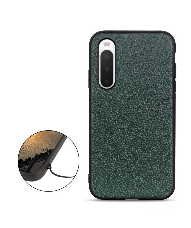 Coque Sony Xperia 10 IV Cuir Grainé