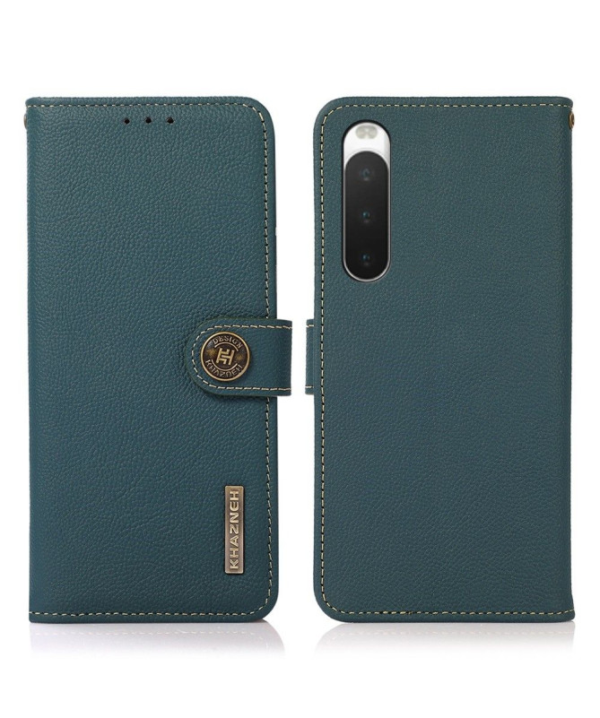 Housse Sony Xperia 10 IV KHAZNEH Classic en cuir