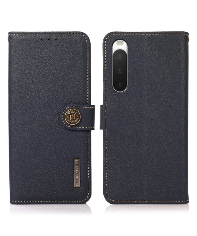 Housse Sony Xperia 10 IV KHAZNEH Classic en cuir