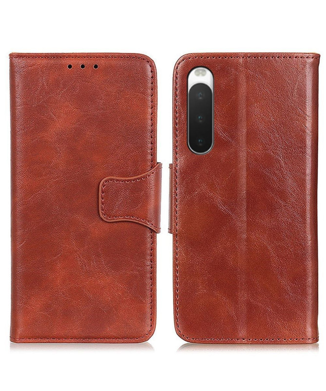 Étui Sony Xperia 10 IV Edouard simili cuir classique