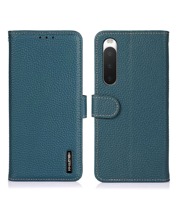 Housse Sony Xperia 10 IV Cuir Grainé KHAZNEH