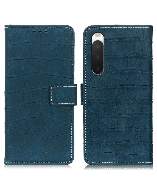 Housse Sony Xperia 10 IV Aspect Croco coutures