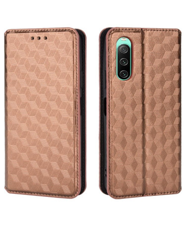 Housse Sony Xperia 10 IV flip cover design géométrie