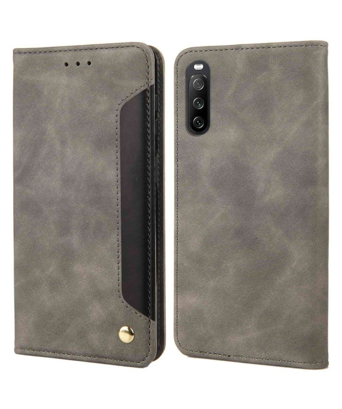 Housse Sony Xperia 10 IV Business Folio simili cuir