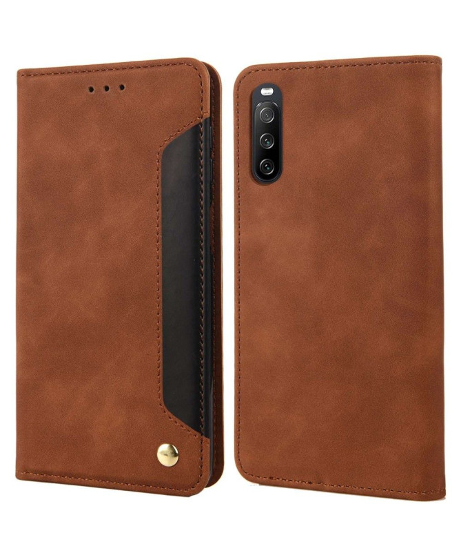 Housse Sony Xperia 10 IV Business Folio simili cuir