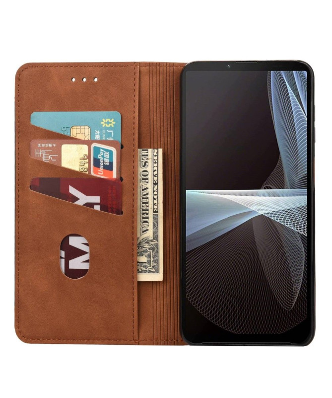 Housse Sony Xperia 10 IV Business Folio simili cuir