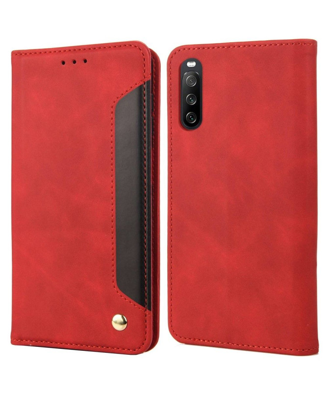 Housse Sony Xperia 10 IV Business Folio simili cuir