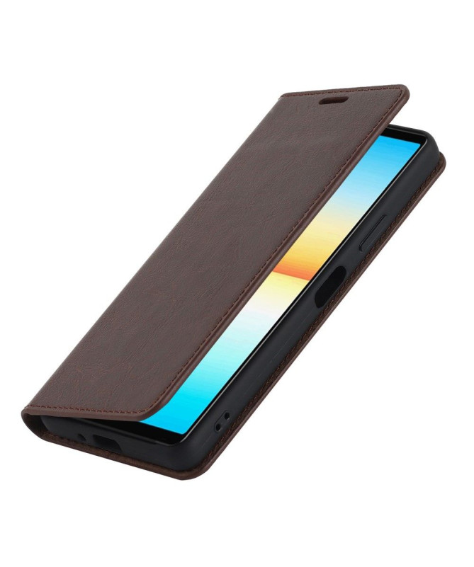 Housse Sony Xperia 10 IV Cuir Porte Cartes Fonction Support