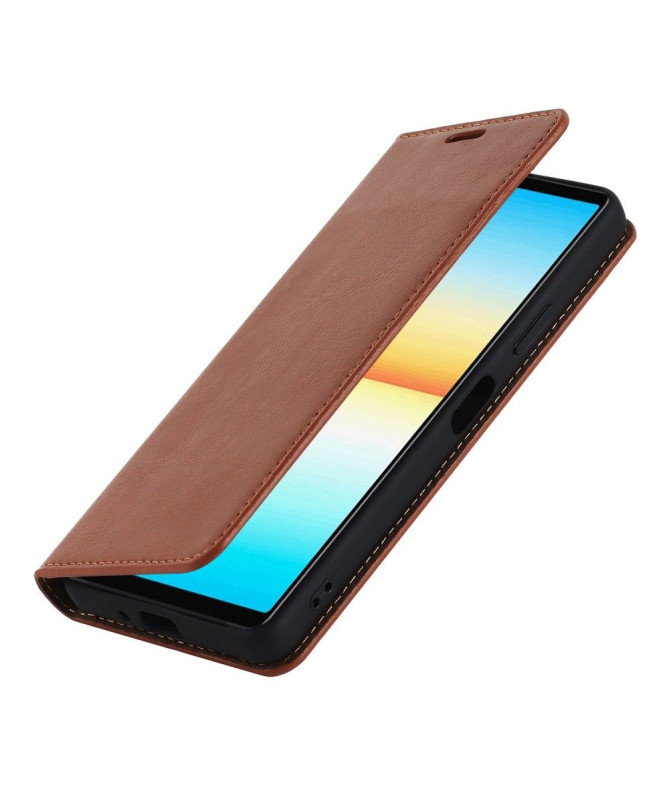 Housse Sony Xperia 10 IV Cuir Porte Cartes Fonction Support