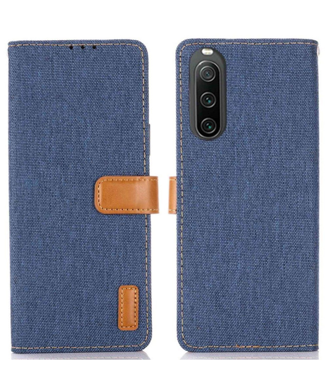 Housse Sony Xperia 10 IV Oxford effet toile