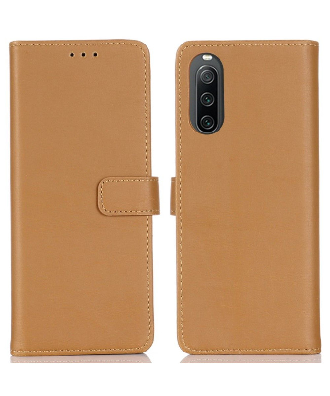 Étui Sony Xperia 10 IV folio simili cuir rétro