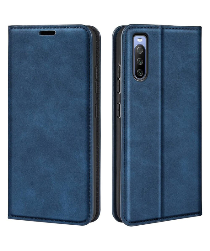 Étui Sony Xperia 10 IV simili cuir fonction stand