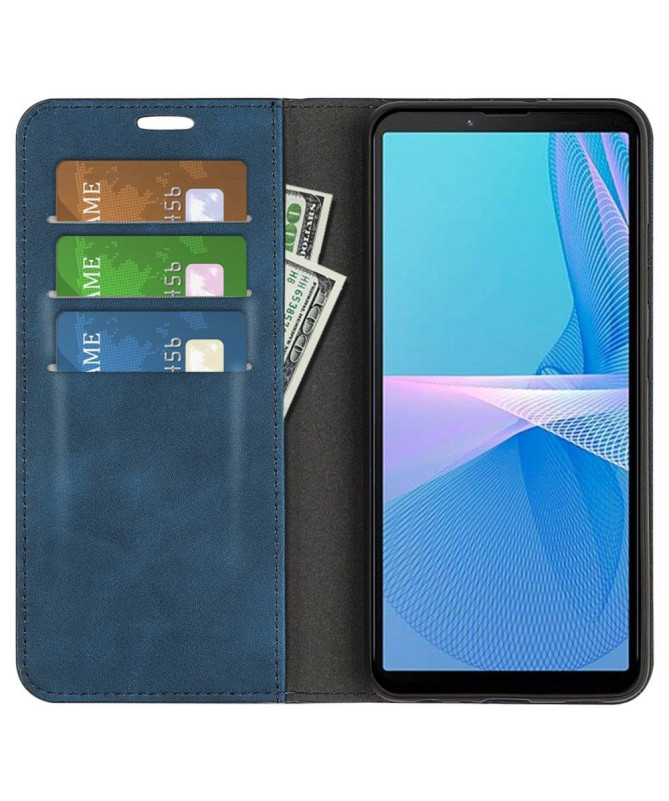 Étui Sony Xperia 10 IV simili cuir fonction stand