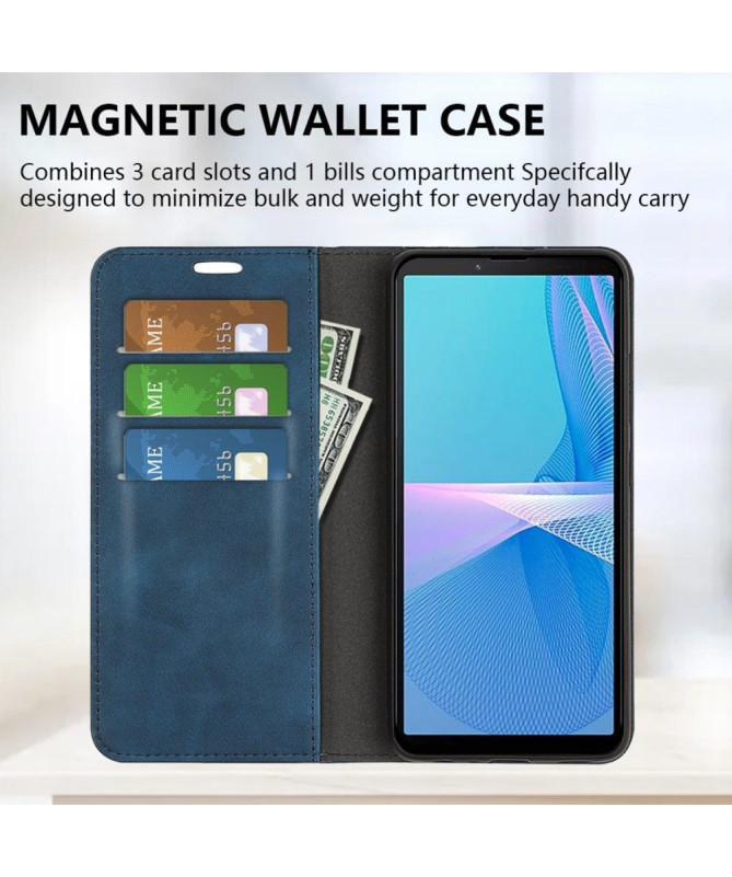 Étui Sony Xperia 10 IV simili cuir fonction stand