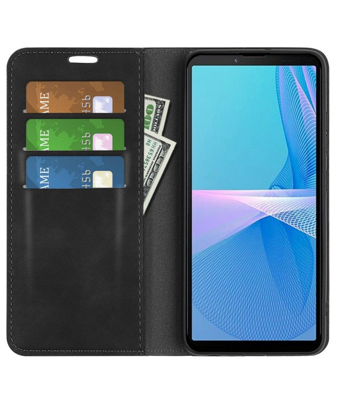 Étui Sony Xperia 10 IV simili cuir fonction stand