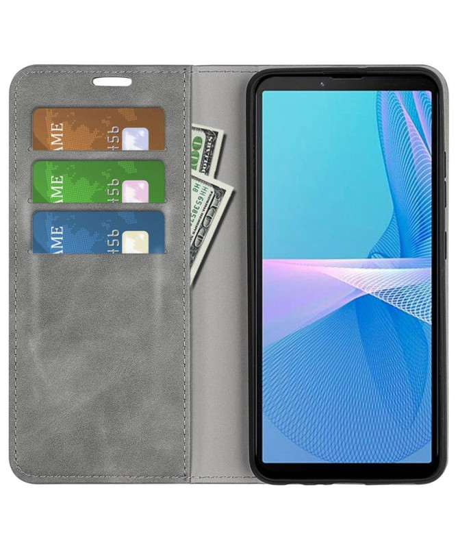 Étui Sony Xperia 10 IV simili cuir fonction stand