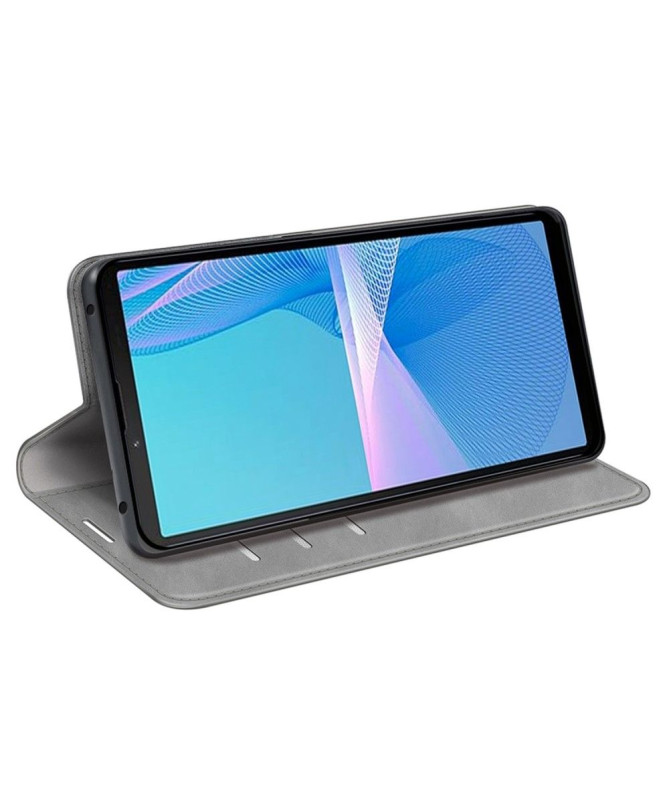 Étui Sony Xperia 10 IV simili cuir fonction stand