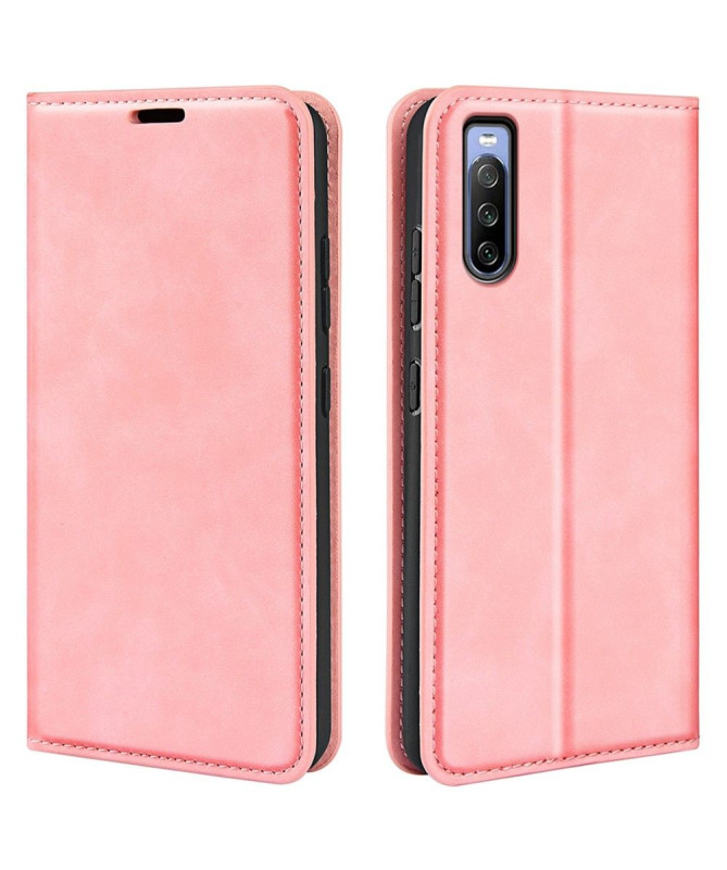Étui Sony Xperia 10 IV simili cuir fonction stand