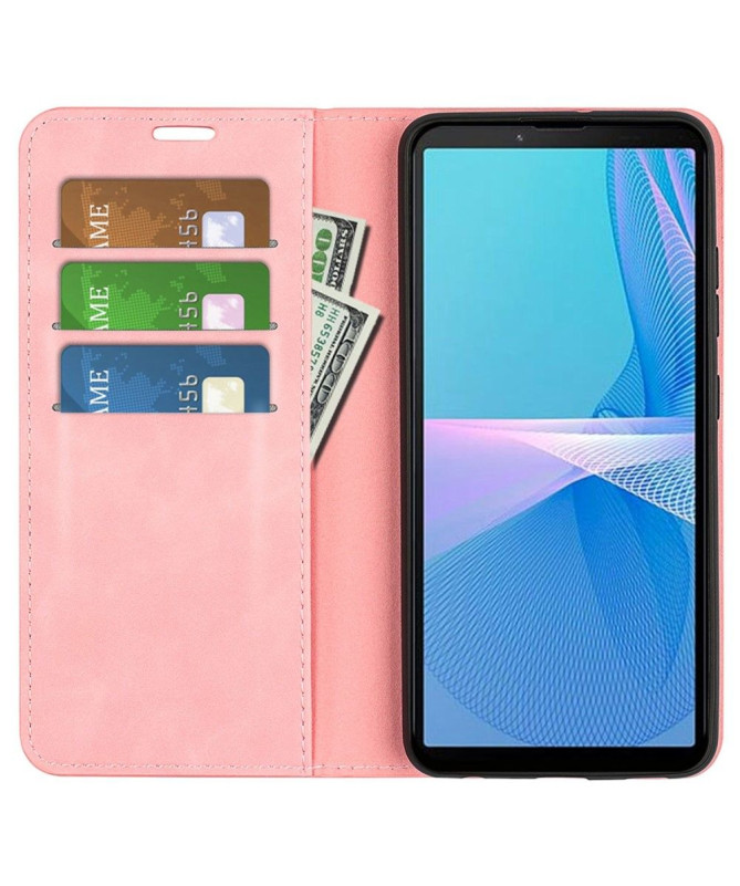 Étui Sony Xperia 10 IV simili cuir fonction stand