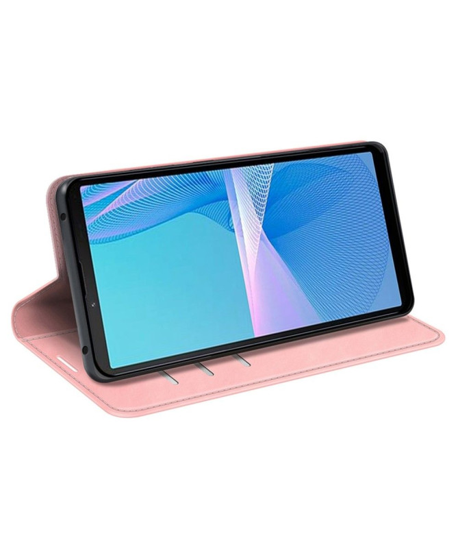 Étui Sony Xperia 10 IV simili cuir fonction stand