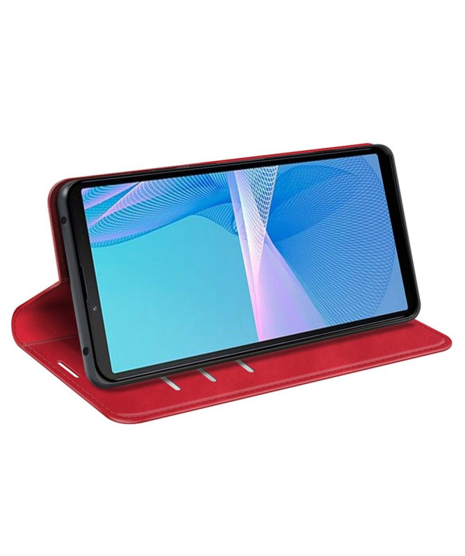 Étui Sony Xperia 10 IV simili cuir fonction stand