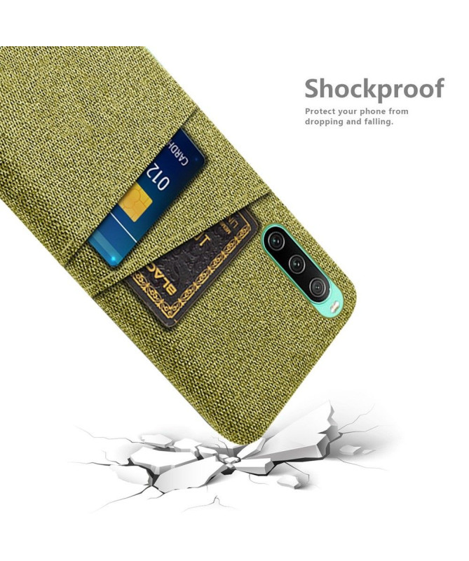 Coque Sony Xperia 10 IV Tissu Porte-Cartes