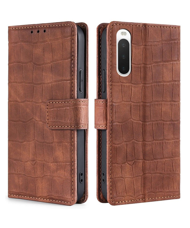 Housse Sony Xperia 10 IV ANA simili cuir effet peau croco