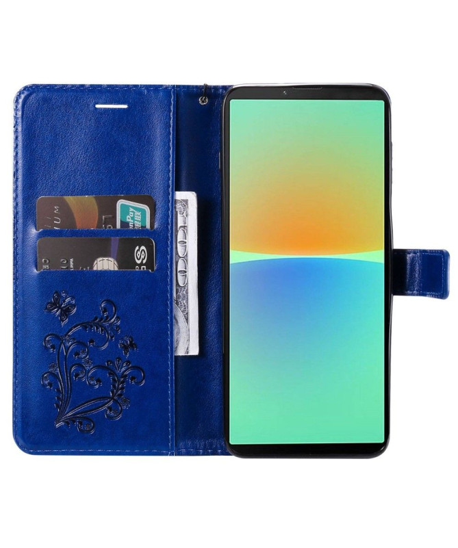 Housse Sony Xperia 10 IV papillons fonction support