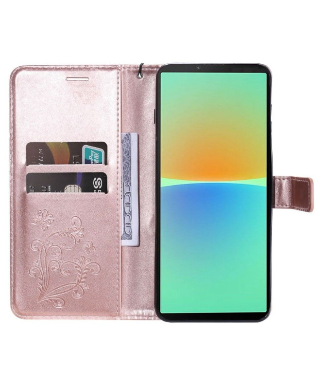 Housse Sony Xperia 10 IV papillons fonction support