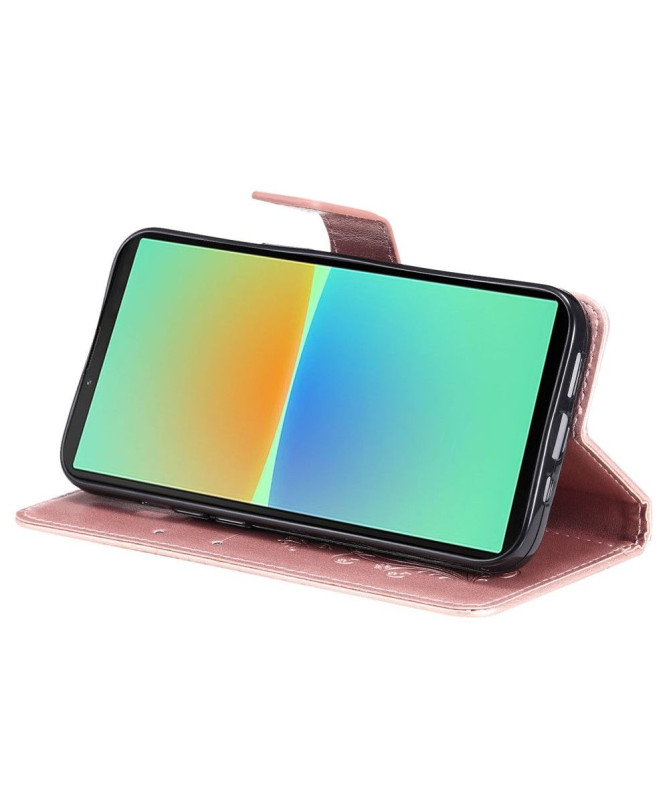 Housse Sony Xperia 10 IV papillons fonction support