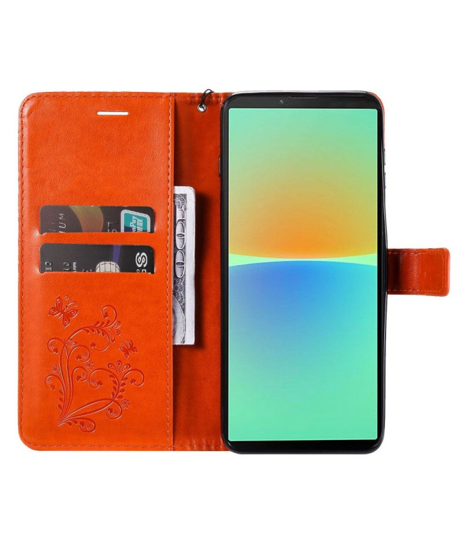 Housse Sony Xperia 10 IV papillons fonction support