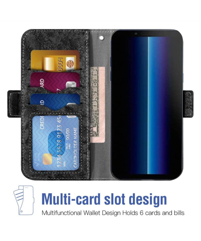 Housse Sony Xperia 10 IV KAMILLE Simili Cuir Porte-Cartes