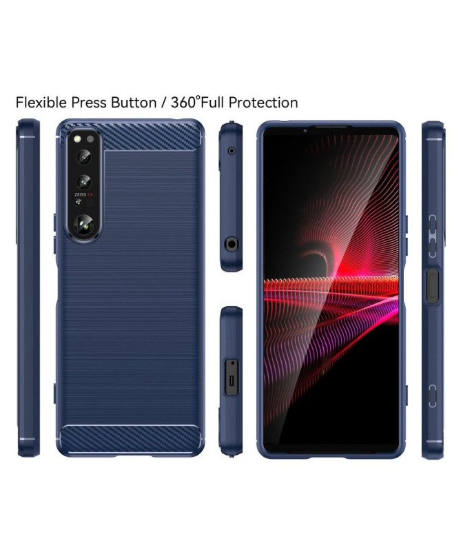 Coque Sony Xperia 1 IV effet brossé silicone