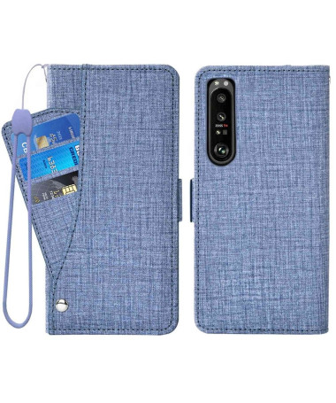 Housse Sony Xperia 1 IV Style Toile à Lanière