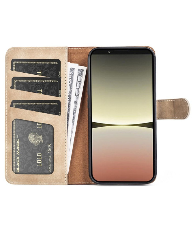 Housse Sony Xperia 5 IV Stand Folio Bicolore